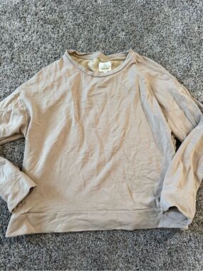 aerie Scoop Neck Sweater - Beige
